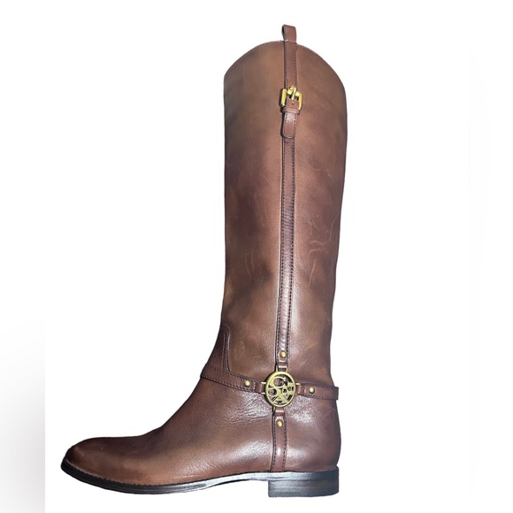 Coach Shoes - Coach NEW Mulan Tall Chestnut Leather Boots Size 5